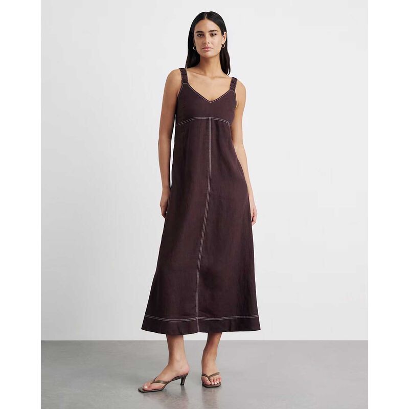 JAG Sara Linen Midi Dress image number 7